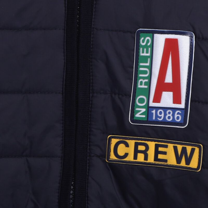 Boys Dark Blue Wool Blend Tricot Cardigan image number 2